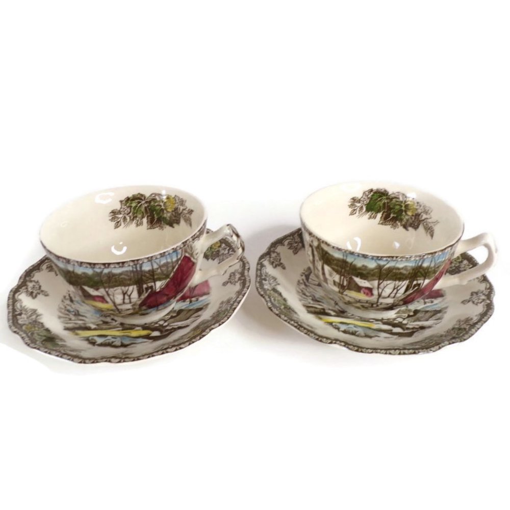 Johnson Bros  Friendly Village Collection Cup's and Saucer's ESHG2764  2/22